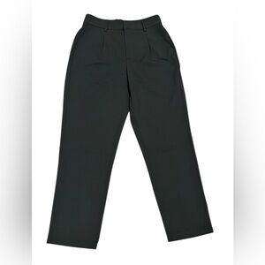 NWT HALARA Black mid-rise multiple pockets cropped taper quick-dry work pant M